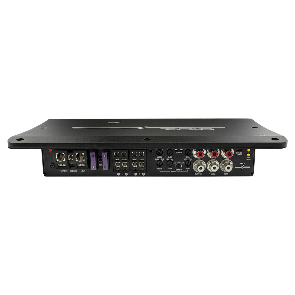 Flush Mount / Surface Mount 4 Channel Class D Amplifier With Acrylic Cover for Custom Installation 4 X 180 Watts RMS @ 4 Ohm
