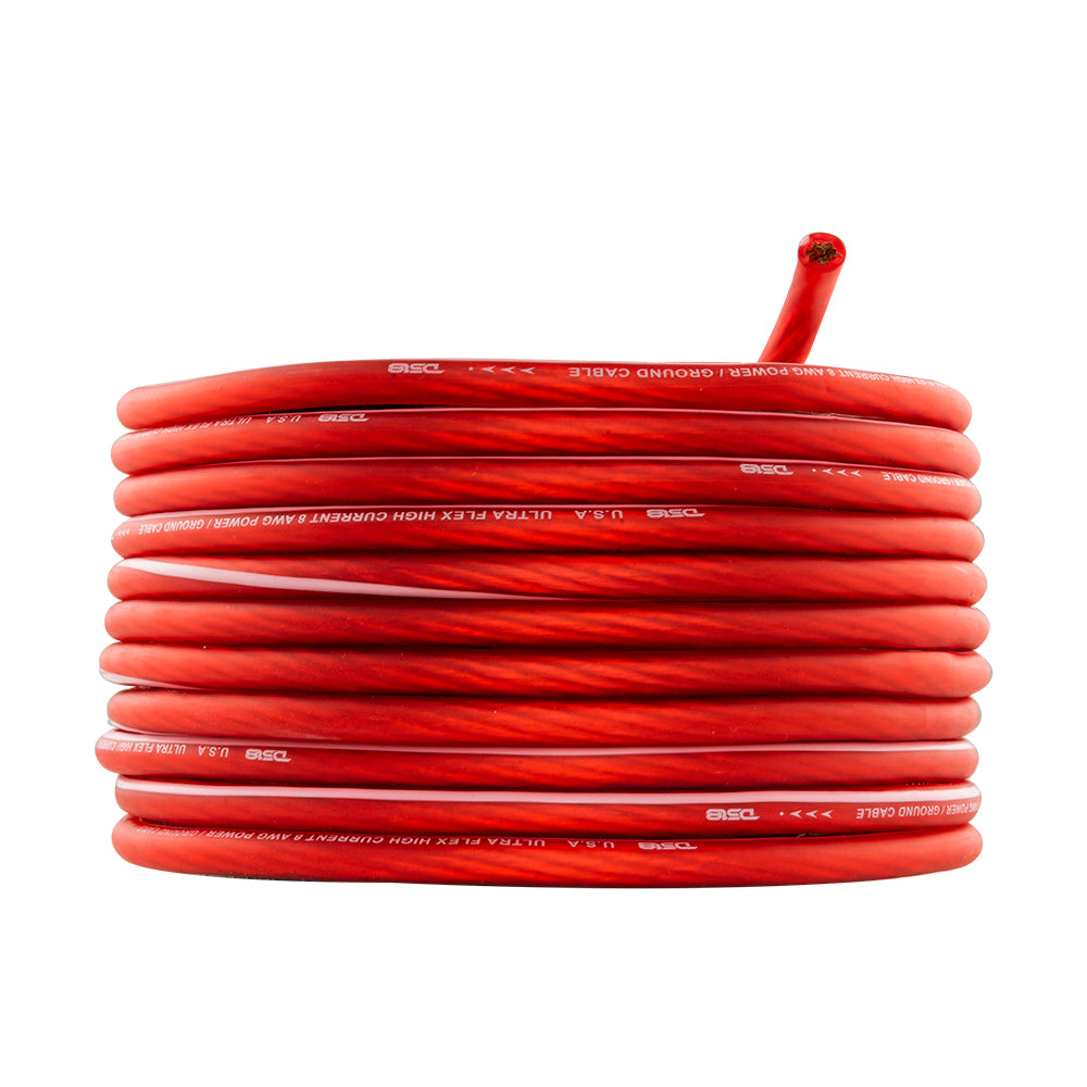 DS18 PW-4GA-5BK/20RD 4-GA Ultra Flex Power Wire 5ft Black And 20ft Red