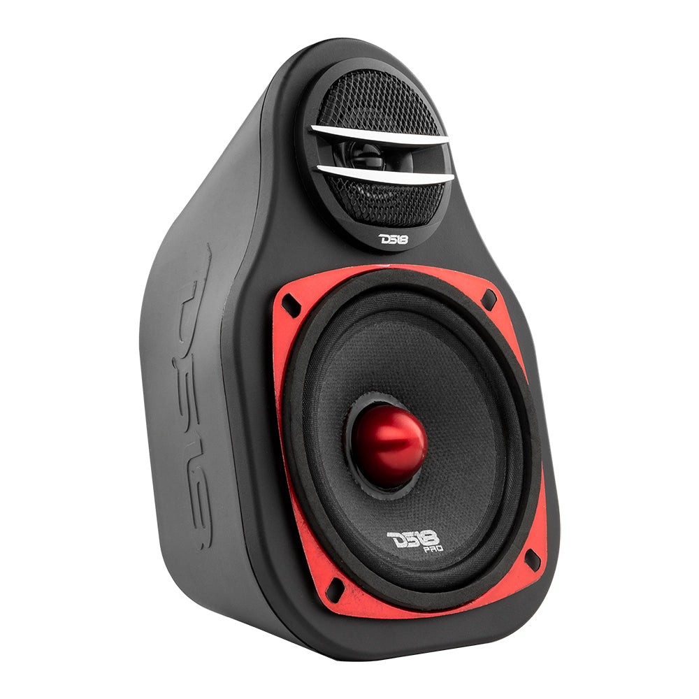 High Density Abs 2-Way Universal Pod 1 X 4" Loudspeaker and 1 X .5-1” Tweeter(Pair)