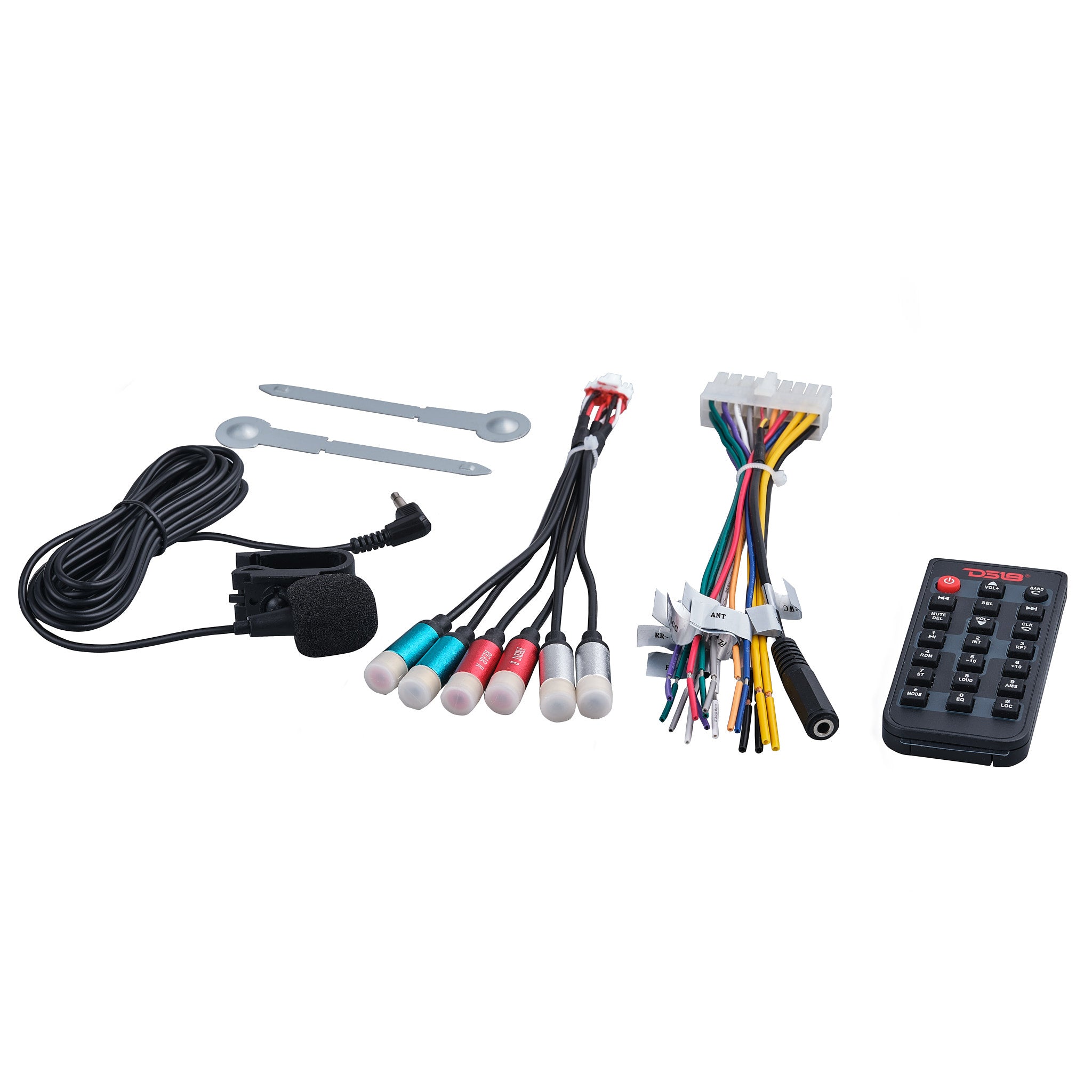 High Power 240 Watts RMS (4 x 60) Digital Media Receiver | Single Din | DSP | APP | Bluetooth Audio and Calling Head Unit | Aux Input | USB | Mechless | AM/FM Radio Receiver | 3V + 3.5V Subwoofer