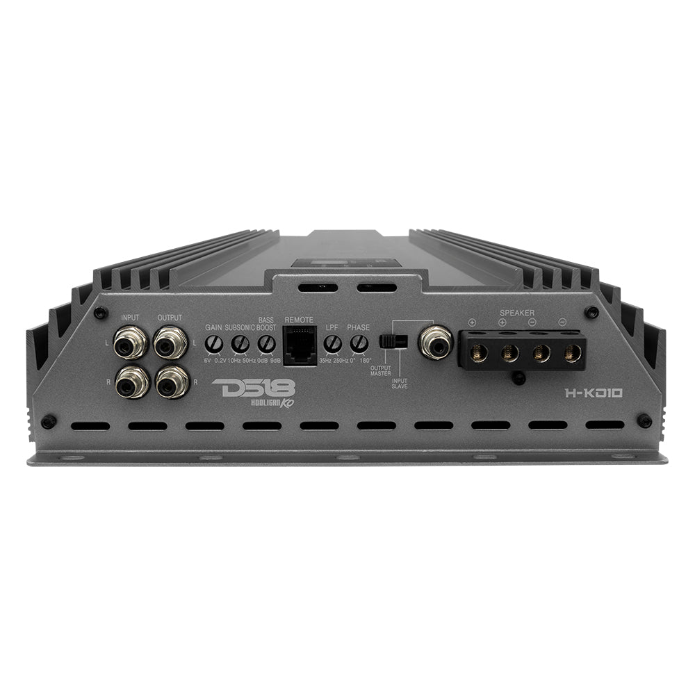 HOOLIGAN KO Silver 1-Channel Amplifier with Voltmeter 10000 Watts Rms @ 1-Ohm Made In Korea