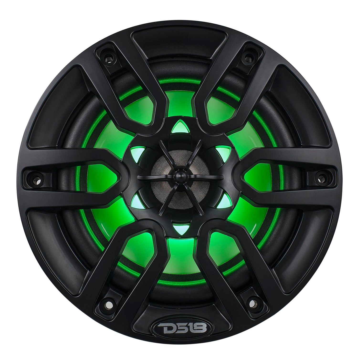 NXL 6.5" 2-Way Coaxial Marine Speaker With LED RGB Lights 100 Watts Rms 4-Ohm -Black