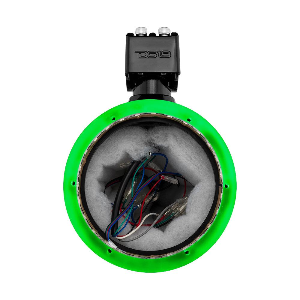 NXL 6.5" Marine and Powersports Empty Tower LED RGB Lights -Black