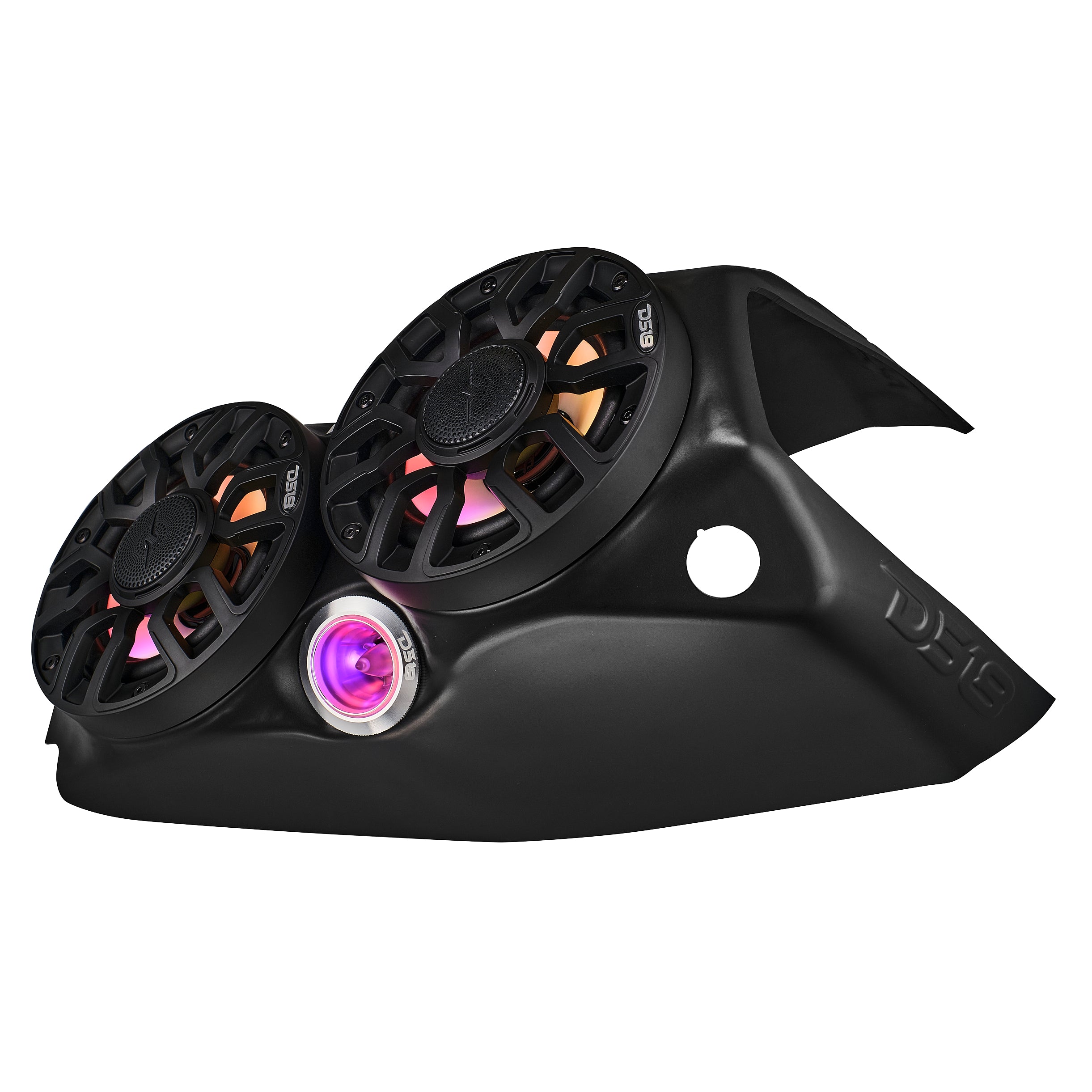 Polaris Slingshot Waterfall Center Console Loaded | 2 x NXL-IQ6/BK & 2 x PRO-TW7LD and Digital LED Lights | 2015 - Current