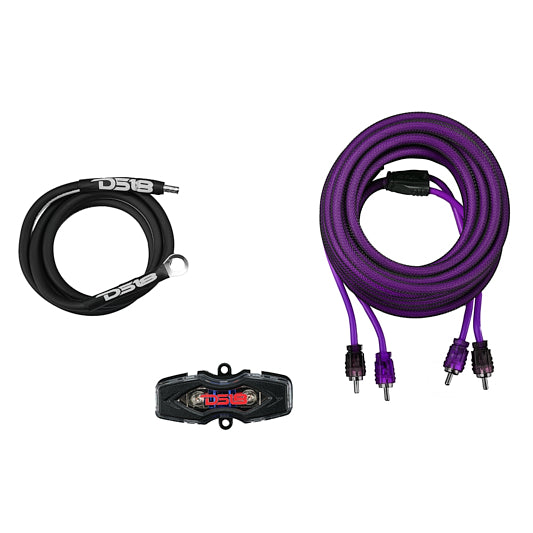 0-GA Amplifier Installation Wiring Kit - Purple