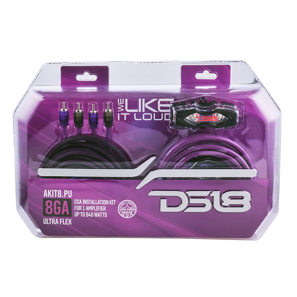 0-GA Amplifier Installation Wiring Kit - Purple
