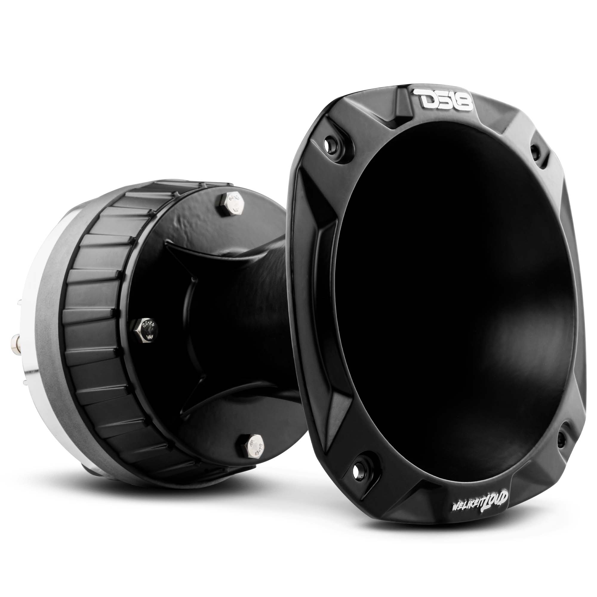 2" Driver with Spacer And Horn Kit 320 Watts 2" Titanium 8-Ohm Vc (PRO-D1+PRO-HA102/BK)