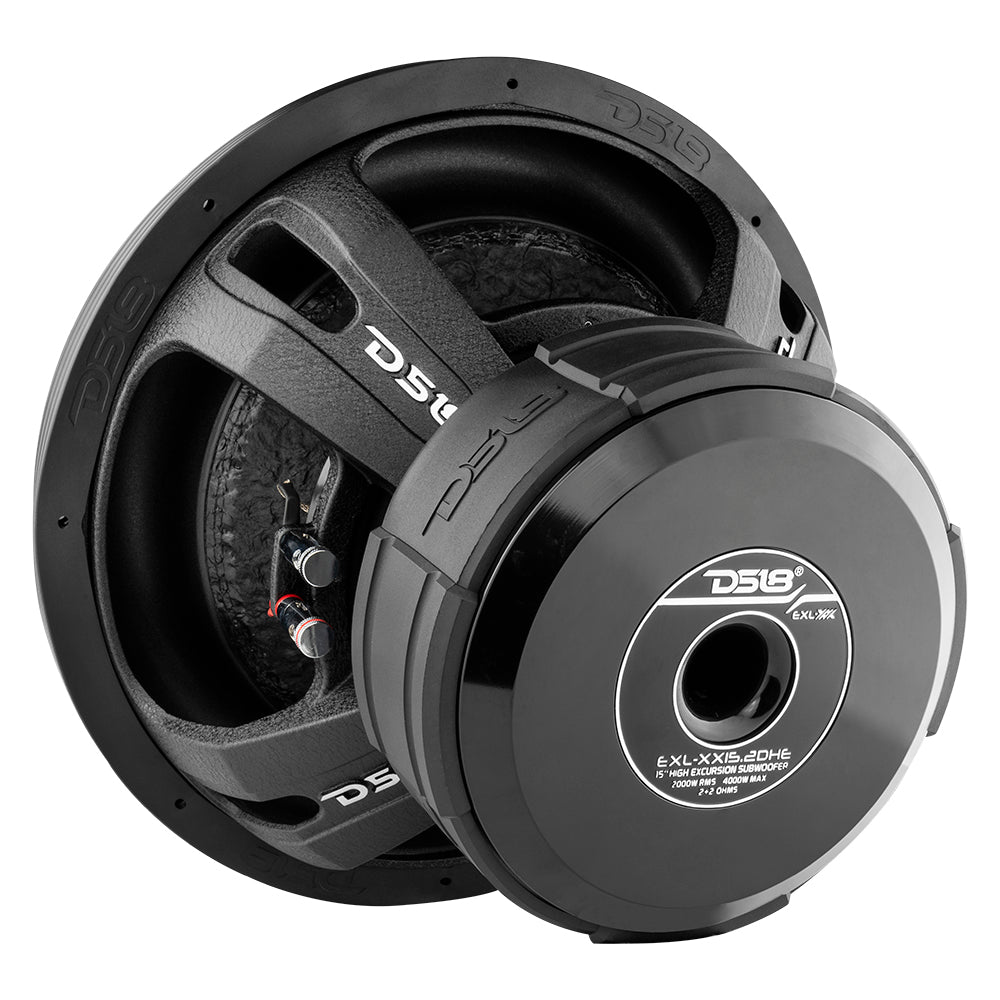 EXL XX 15" High Excursion Subwoofer 2000 Watts Rms DVC 2-Ohm