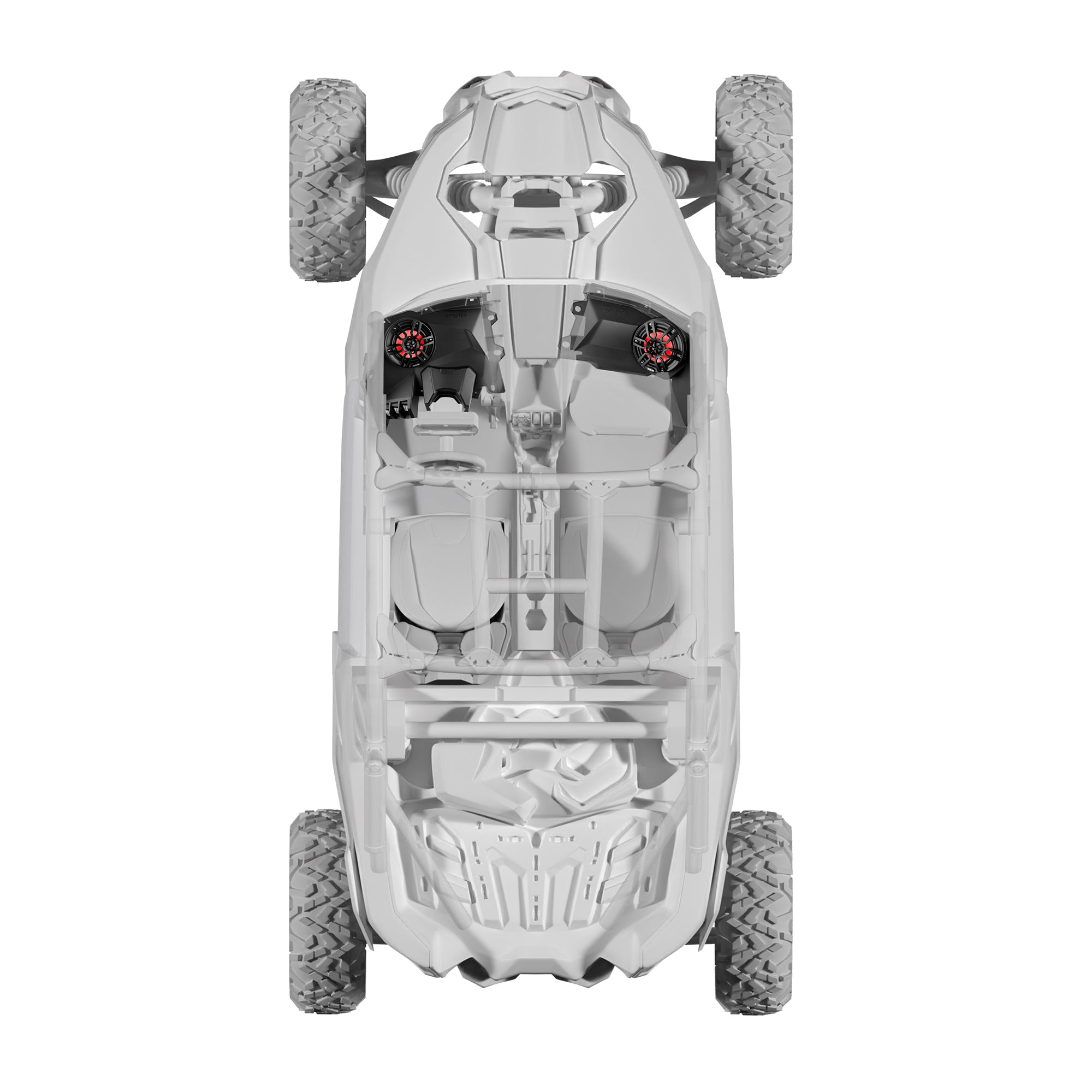 Can-Am Maverick X3 Dashboard Panel Loaded with 6.5" Speaker and Digital Lights