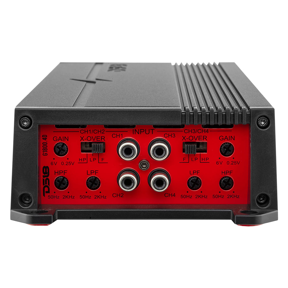 GEN-X Full-Range Class D 4-Channel Amplifier 4 x 150 Watts Rms @ 4-ohm