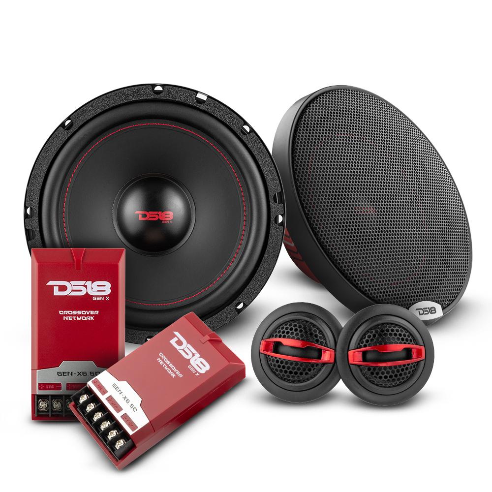 DS18 2008-2021 Honda CR-V Front and Back Doors Speakers Good Upgrade/Replacement Package 900 Watts