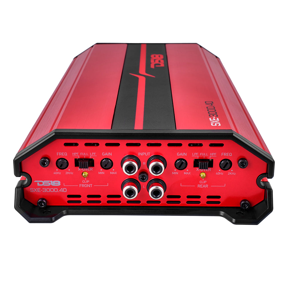 SXE Class D 4-Channel Full-Range Car Amplifier 4 x 200 RMS @4 Ohm 3000 Watts